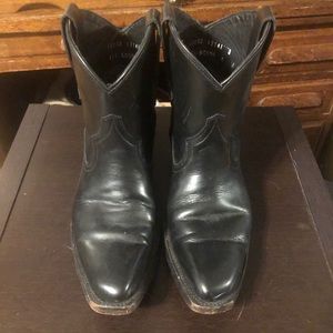 Fluevog Black Ruth Kristen Western boots sz 8
